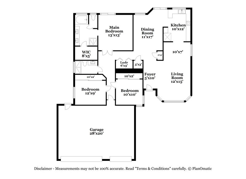 2,540/Mo, 1330 White Dr Las Vegas, NV 89119 Floor Plan View