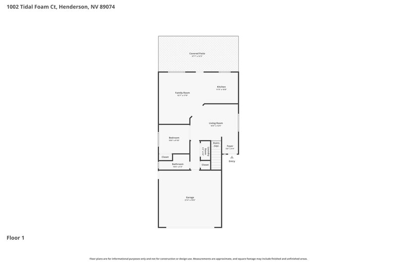 2,655/Mo, 1002 Tidal Foam Ct Henderson, NV 89074 Floor Plan View