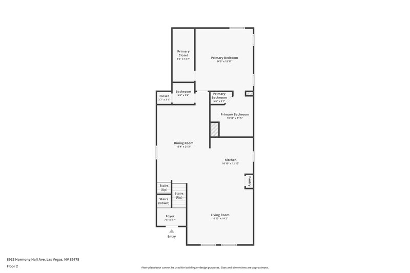 2,190/Mo, 8962 Harmony Hall Ave Las Vegas, NV 89178 Floorplan View