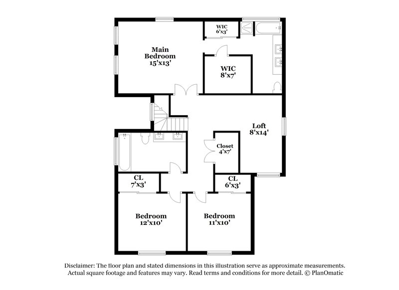 2,060/Mo, 8913 Trickling Springs Ct Las Vegas, NV 89149 Floor Plan View