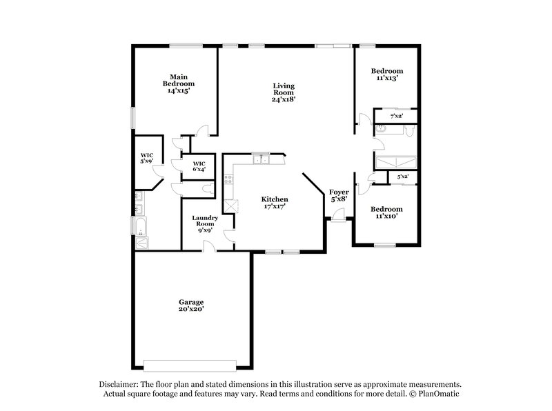 2,505/Mo, 1075 Silver Star St Henderson, NV 89002 Floorplan View