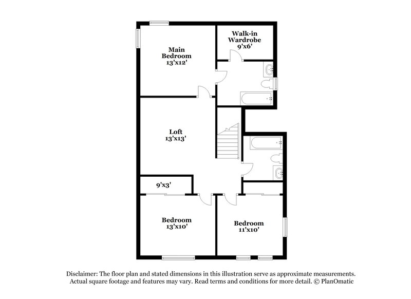 2,130/Mo, 8888 Perfect Diamond Ct Las Vegas, NV 89129 Floor Plan View 2