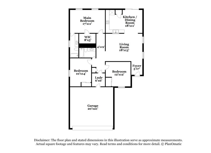 2,020/Mo, 4913 Shady Rim Ct Las Vegas, NV 89131 Floorplan View