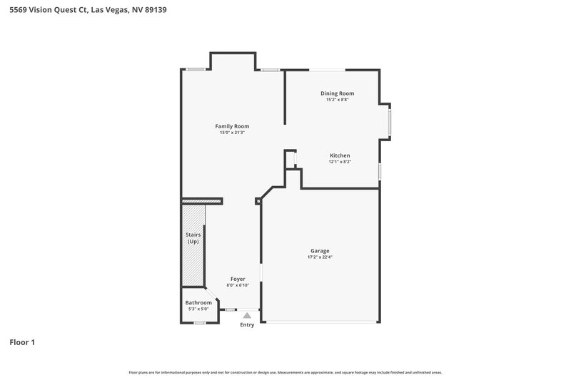 2,250/Mo, 5569 Vision Quest Ct Las Vegas, NV 89139 Floor Plan View