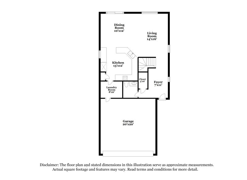 2,150/Mo, 8664 Bella Sparkle Ave Las Vegas, NV 89178 Floor Plan View