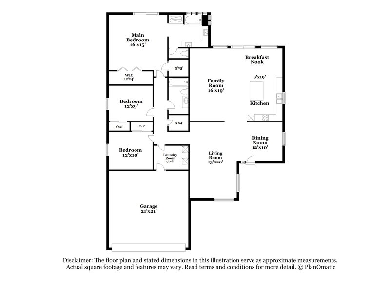 2,410/Mo, 6180 Bruma Ave Las Vegas, NV 89122 Floorplan View