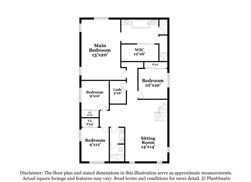 2,815/Mo, 7714 Hauck St Las Vegas, NV 89139 Floor Plan View 2