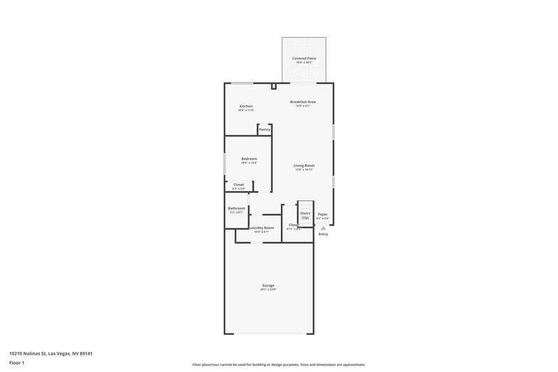 2,290/Mo, 10210 Nolinas St Las Vegas, NV 89141 Floor Plan View 2