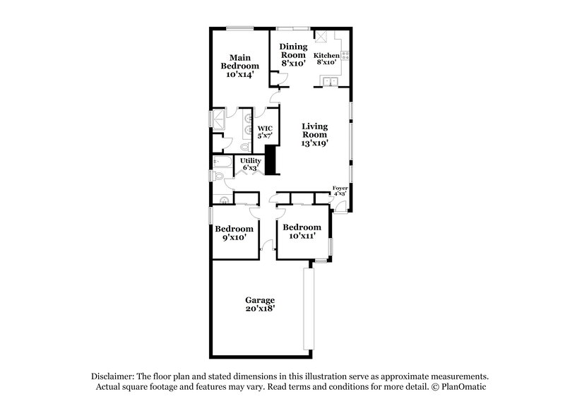 2,690/Mo, 6725 Brick House Ave Las Vegas, NV 89122 Floor Plan View