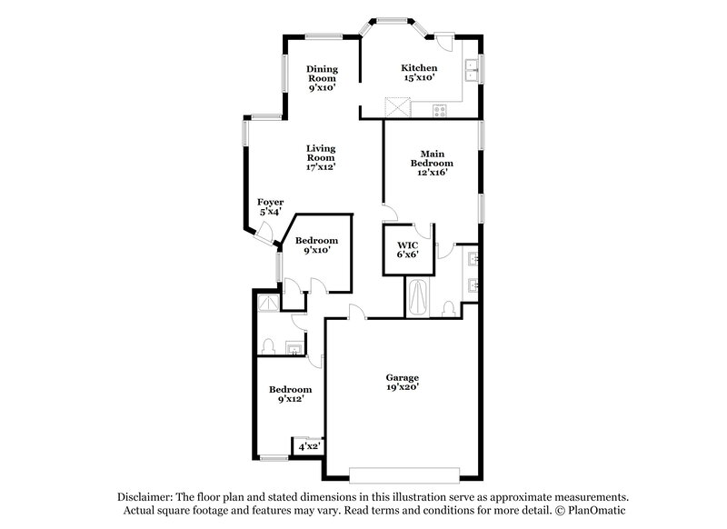 1,820/Mo, 1960 Turtlerock St Las Vegas, NV 89142 Floor Plan View