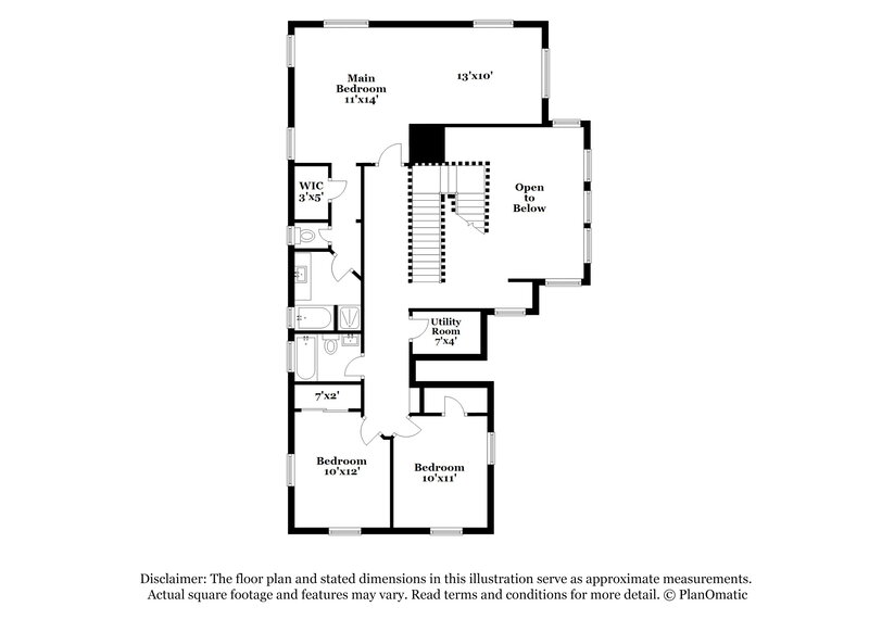 2,255/Mo, 4928 Tioga Pass Ave Las Vegas, NV 89139 Floor Plan View 2