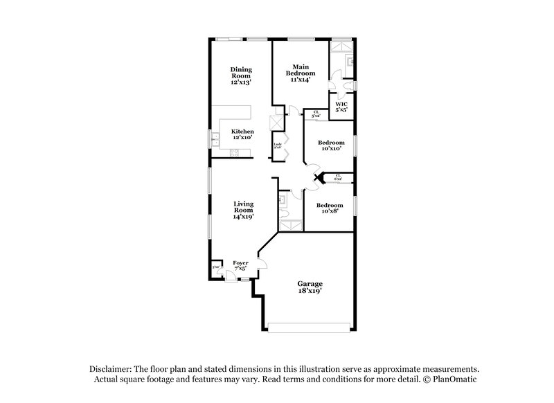 2,015/Mo, 6748 Broadacres Ranch St Las Vegas, NV 89148 Floor Plan View