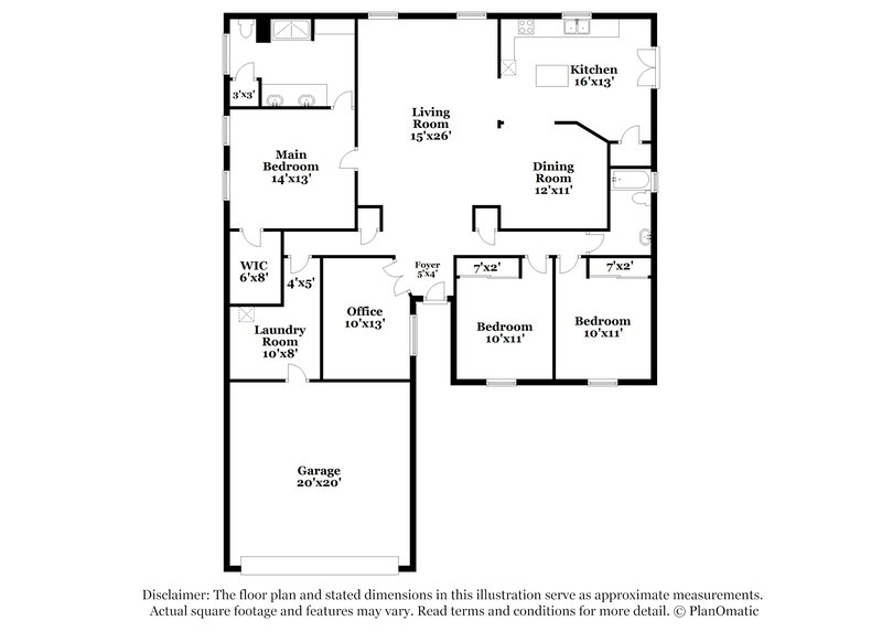 3,620/Mo, 360 Dooley Dr Henderson, NV 89015 Floor Plan View