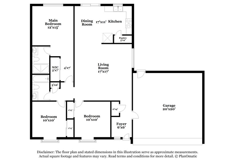 2,070/Mo, 5001 Chambliss Dr Las Vegas, NV 89130 Floor Plan View