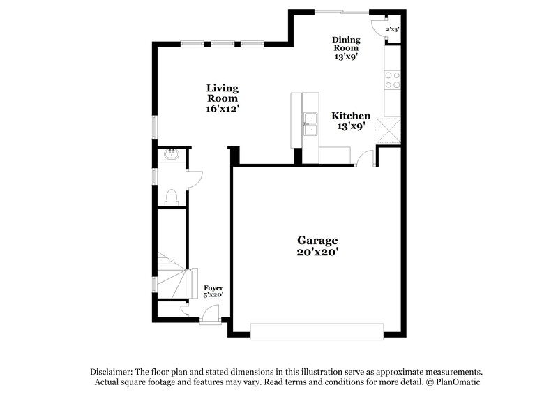 1,975/Mo, 413 Big Cliff Ave North Las Vegas, NV 89031 Floor Plan View