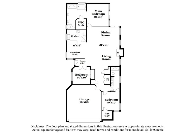 2,440/Mo, 8790 Wahine Ct Henderson, NV 89074 Floor Plan View