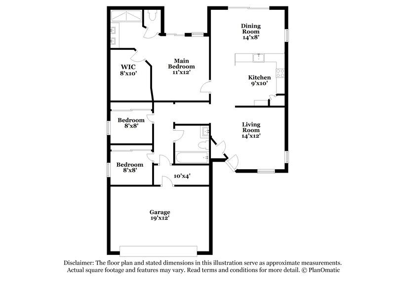 2,015/Mo, 3639 Covewick Dr North Las Vegas, NV 89032 Floor Plan View