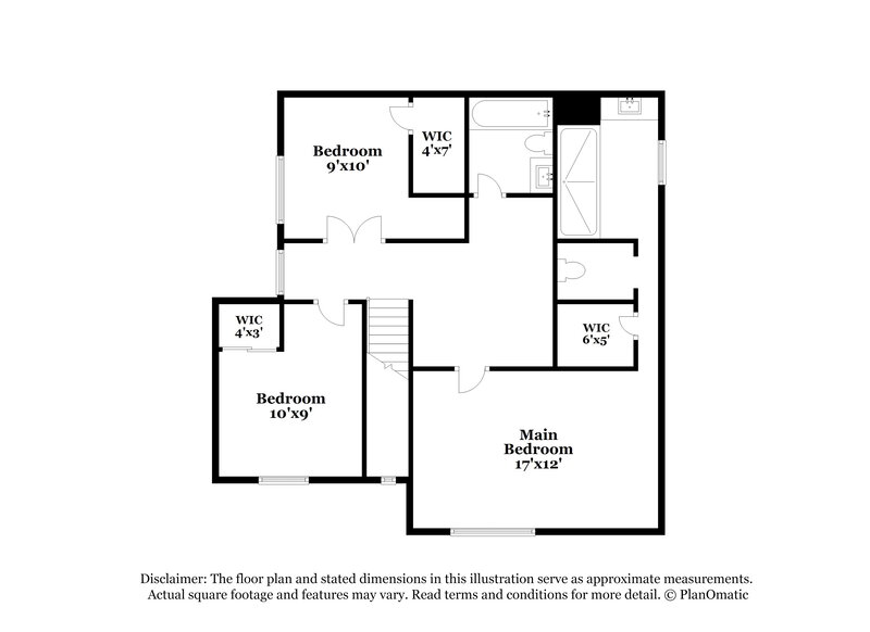2,025/Mo, 3451 White Mission Dr Las Vegas, NV 89129 Floor Plan View
