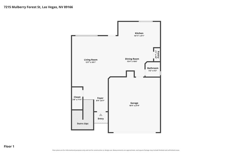 2,175/Mo, 7215 Mulberry Forest St Las Vegas, NV 89166 Floor Plan View