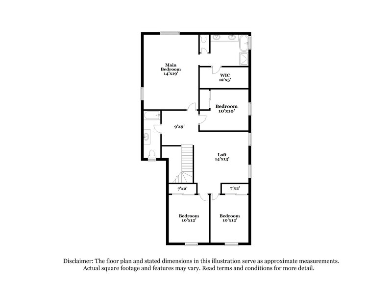 2,575/Mo, 6479 Red Island Ct Las Vegas, NV 89141 Floor Plan View