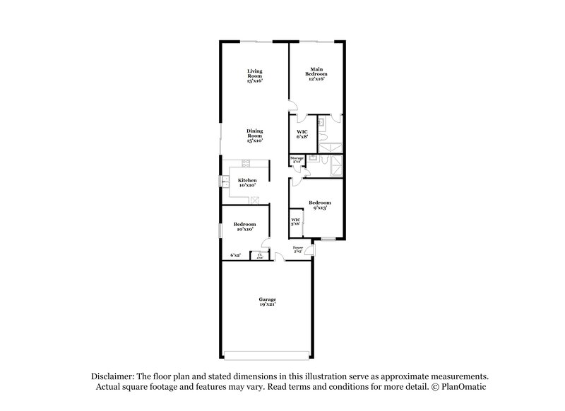 2,090/Mo, 8424 Lomack Ct Las Vegas, NV 89145 Floorplan View