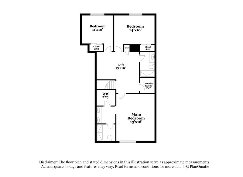 1,835/Mo, 7543 Holiday Hills St Las Vegas, NV 89139 Floor Plan View 2