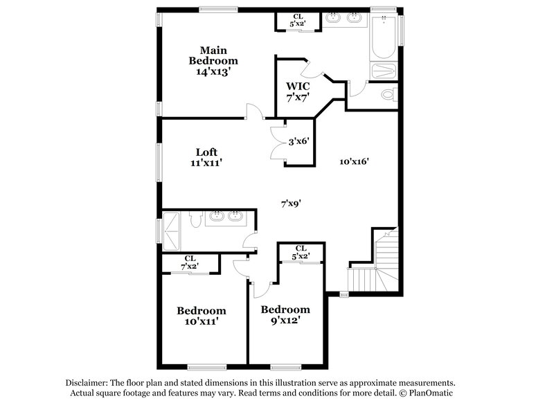 2,075/Mo, 8616 Nature Scene Dr Las Vegas, NV 89139 Floor Plan View