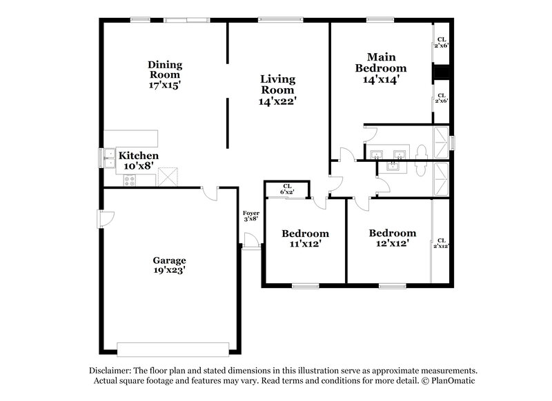 2,135/Mo, 727 Morrocco Dr Henderson, NV 89002 Floor Plan View
