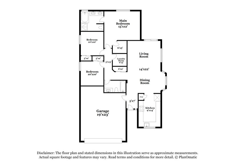 2,095/Mo, 1536 Knoll Heights Ct North Las Vegas, NV 89032 Floor Plan View