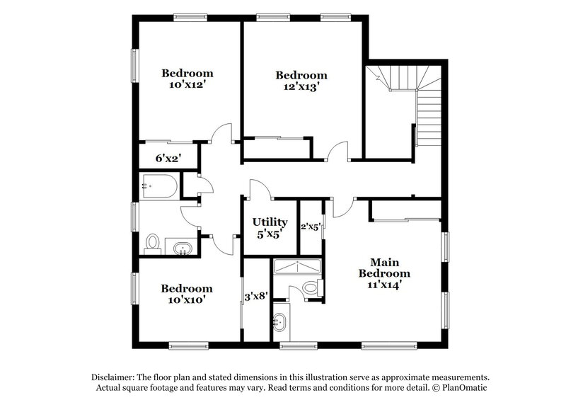 1,990/Mo, 5067 Vacaville Ave Las Vegas, NV 89139 Floor Plan View