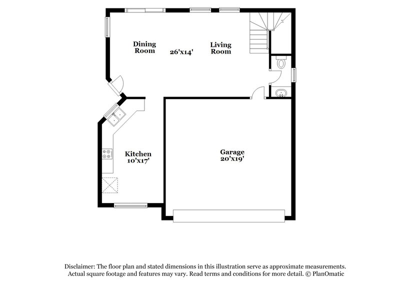 1,990/Mo, 5067 Vacaville Ave Las Vegas, NV 89139 Floor Plan View 2