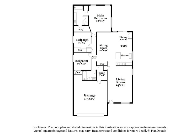 2,095/Mo, 705 Orchid Tree Ln Henderson, NV 89011 Floorplan View