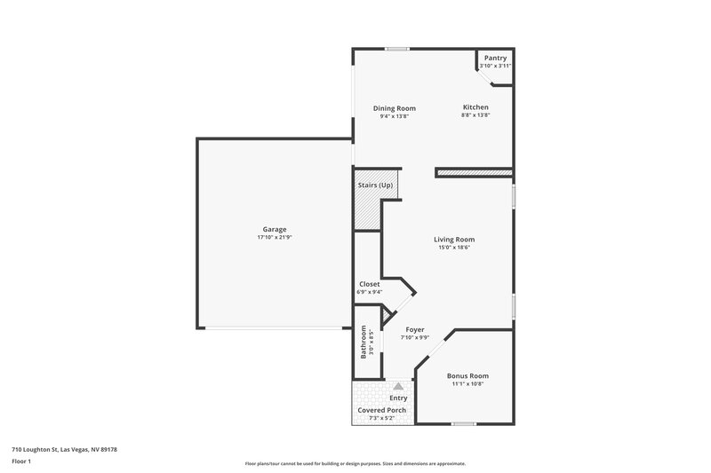 2,205/Mo, 710 Loughton St Las Vegas, NV 89178 Floor Plan View