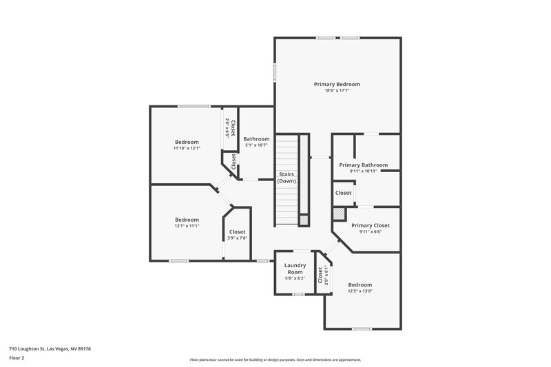 2,205/Mo, 710 Loughton St Las Vegas, NV 89178 Floor Plan View 2