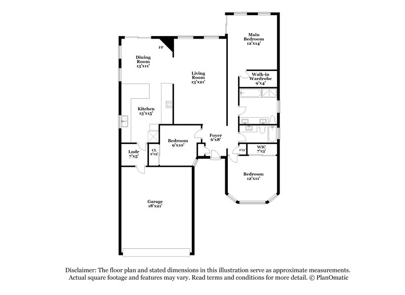 2,210/Mo, 1758 Saint Thomas Dr Henderson, NV 89074 Floor Plan View
