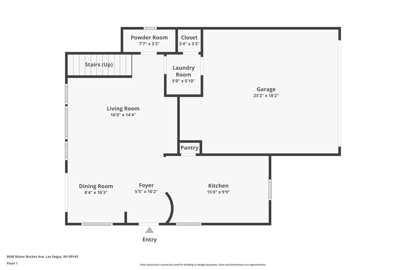 1,785/Mo, 8648 Water Bucket Ave Las Vegas, NV 89143 Floor Plan View 2
