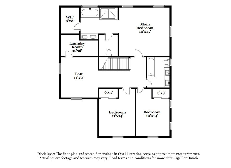 1,990/Mo, 9028 Leading Ct Las Vegas, NV 89149 Floor Plan View 2