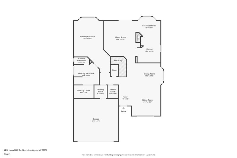 2,285/Mo, 4216 Laurel Hill Dr North Las Vegas, NV 89032 Floor Plan View