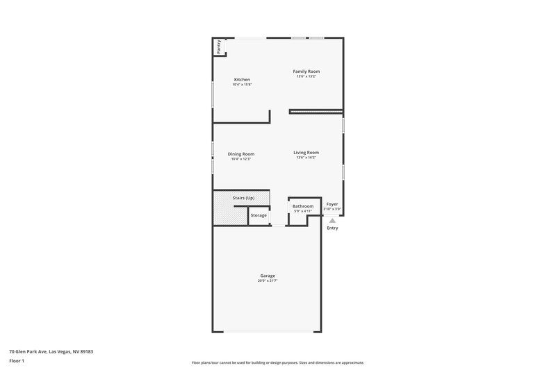 2,275/Mo, 70 Glen Park Ave Las Vegas, NV 89183 Floor Plan View