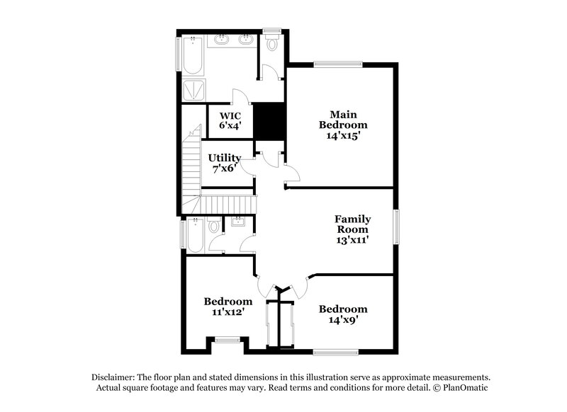 2,010/Mo, 7660 Eastham Bay Ave Las Vegas, NV 89179 Floor Plan View 2