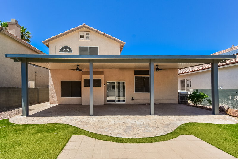 2,320/Mo, 9854 Silver Chaps Ct Las Vegas, NV 89183 Rear View