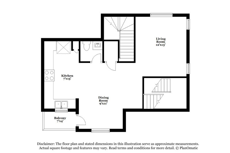 1,960/Mo, 8929 Emma Clare Ct Las Vegas, NV 89149 Floor Plan View 2