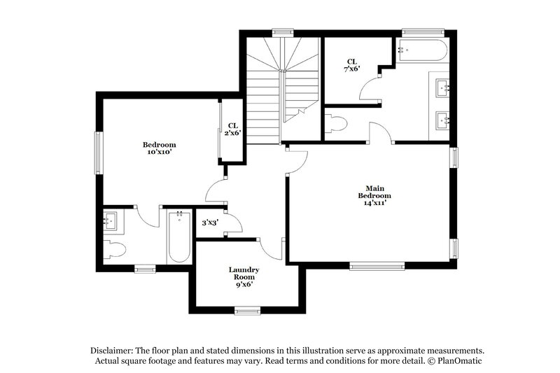 1,960/Mo, 8929 Emma Clare Ct Las Vegas, NV 89149 Floor Plan View 3