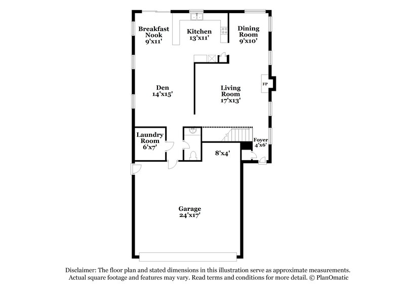 1,960/Mo, 4873 Maryvale Dr Las Vegas, NV 89130 Floor Plan View
