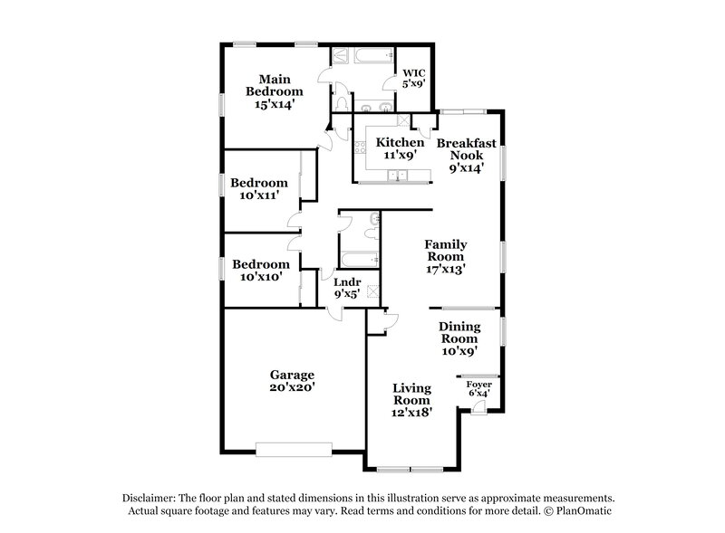 2,220/Mo, 1217 Grove Park St Henderson, NV 89002 Floor Plan View