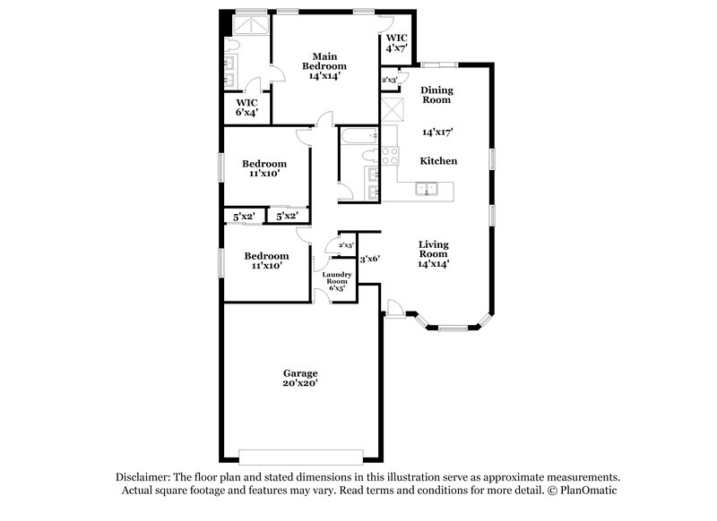 2,475/Mo, 4929 Whispering Spring Ave Las Vegas, NV 89131 Floor Plan View
