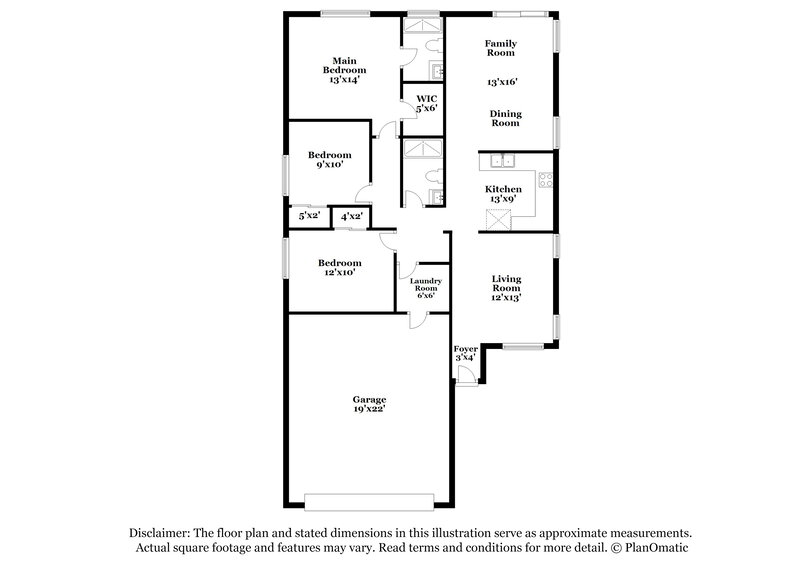 1,895/Mo, 7668 Kalmalii Ave Las Vegas, NV 89147 Floor Plan View