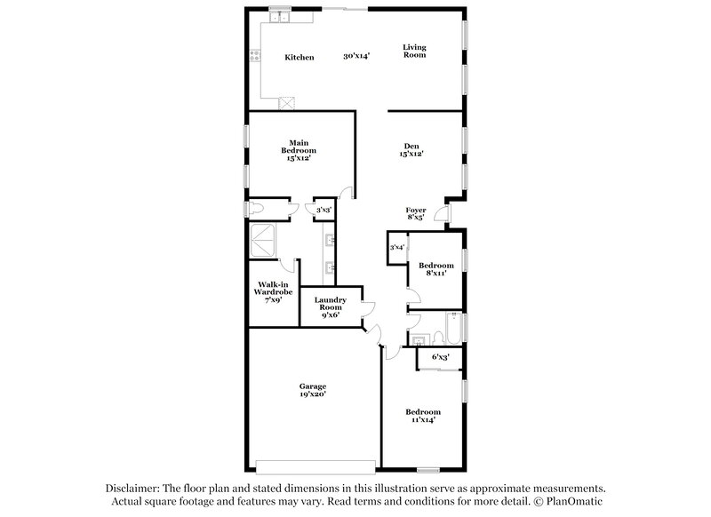 2,210/Mo, 3609 Porch Swings Way Las Vegas, NV 89129 Floorplan View