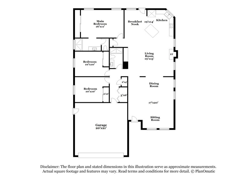 2,150/Mo, 5514 Night Swim Ln Las Vegas, NV 89113 Floorplan View