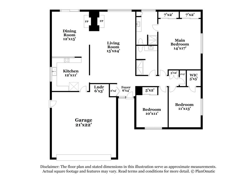 2,285/Mo, 8116 Eginton Ave Las Vegas, NV 89145 Floor Plan View